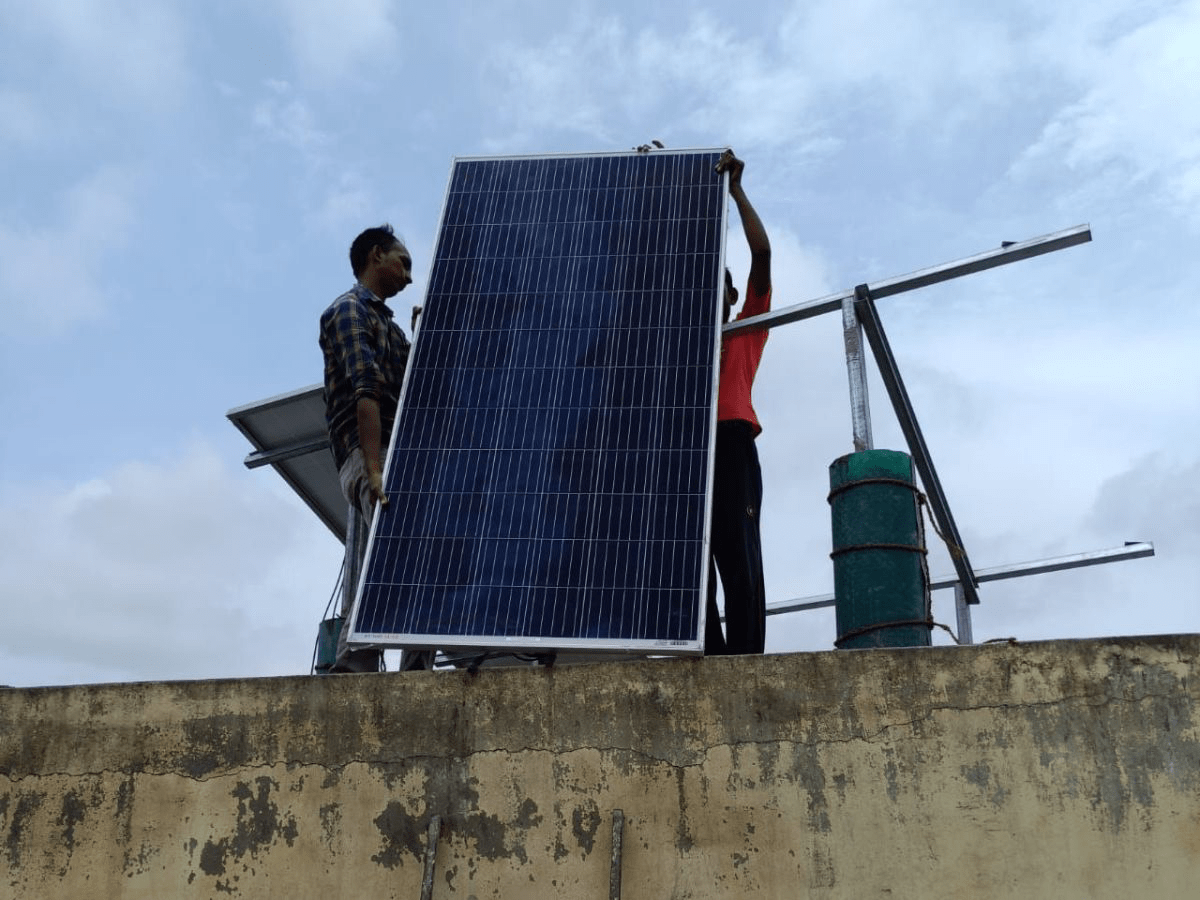 Installation rural village India