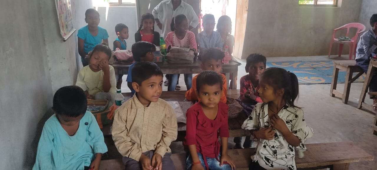 Rural village classroom India