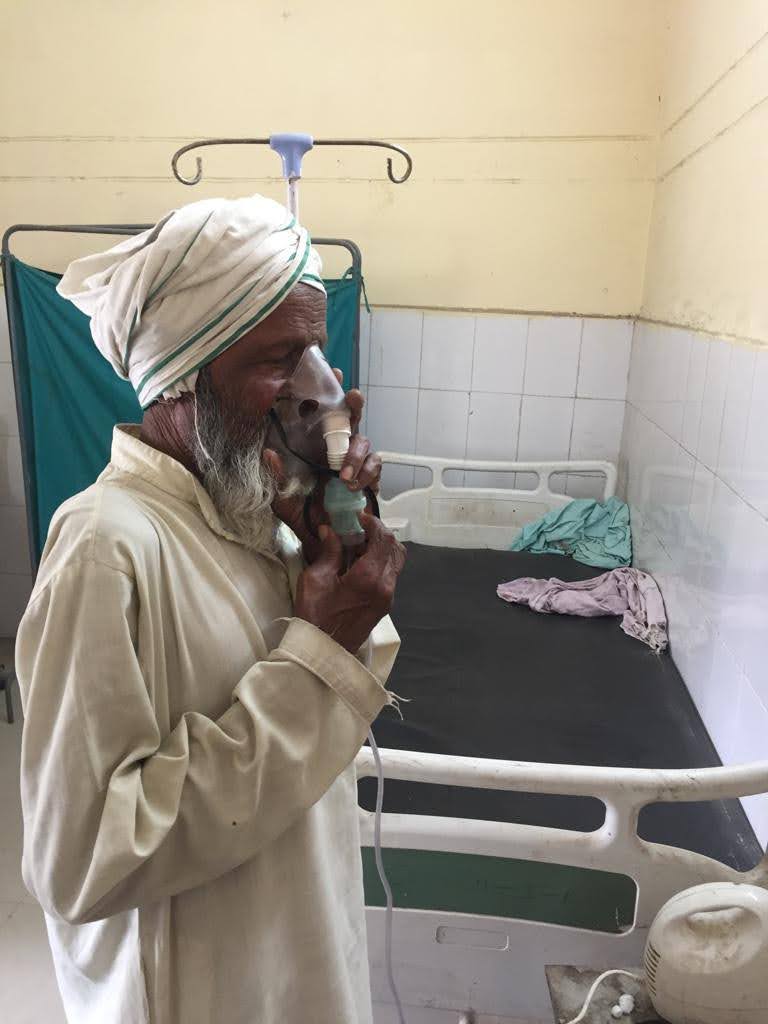 Salaamat Hussain, a 67-year-old farmer in Bhaggadwa village